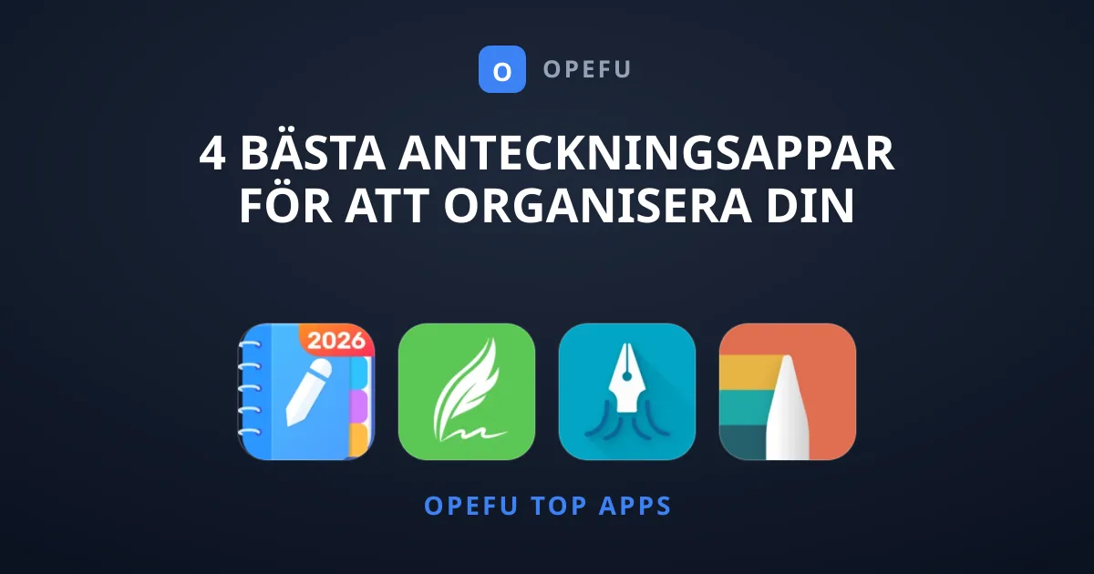 4 bästa anteckningsappar för att organisera din vardag